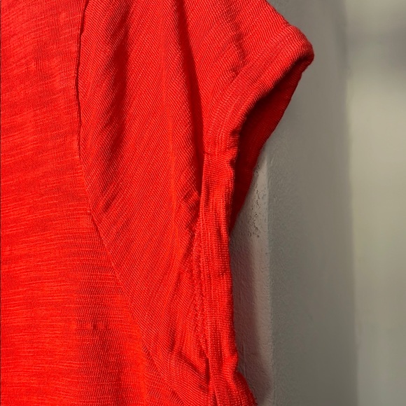 Chico's Red Fitted Buttoned Blouse - Picture 4 of 7